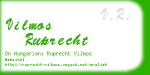 vilmos ruprecht business card